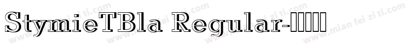 StymieTBla Regular字体转换